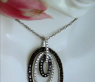 Pretty Black & White Diamond Pendant