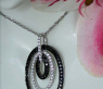 Pretty Black & White Diamond Pendant