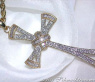 Precious Diamond Cross Pendant in Yellow gold