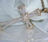 Precious Diamond Cross Pendant in Yellow gold