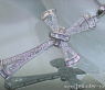 Precious Diamond Cross Pendant in White gold