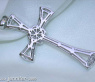 Precious Diamond Cross Pendant in White gold