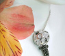 Unique Golf Tee Pendant with Black & White Diamonds