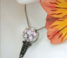 Unique Golf Tee Pendant with Black & White Diamonds