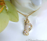 Exquisite Golf Bag Diamond Pendant in Yellow gold 18k