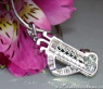 Exquisite Golf Bag Diamond Pendant in White gold 18k