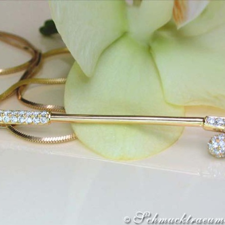 Brillanten Golfschläger Anhänger / Golf Accessoire