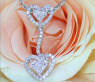 Feminine Princess Diamond Heart Pendant