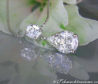 Picture Perfect "Illusion Style" Diamond Pear Pendant