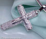Precious Diamond Cross in Cross Pendant in White Gold 18k