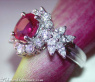 Magnificent Burmese Ruby Diamond Ring