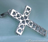 Precious Diamond Cross in Cross Pendant in White Gold 18k