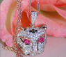 Fabulous Diamond Panther Pendant incl. Chain