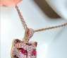 Fabulous Diamond Panther Pendant incl. Chain