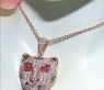 Fabulous Diamond Panther Pendant incl. Chain