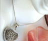 Timeless Natural Brown & White Diamond Heart Pendant