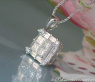Elegant Diamond Square Pendant (Three Diamond Cuts)