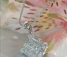 Elegant Diamond Square Pendant (Three Diamond Cuts)
