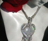 High-end Diamond Heart Pendant (9,79 ct.)