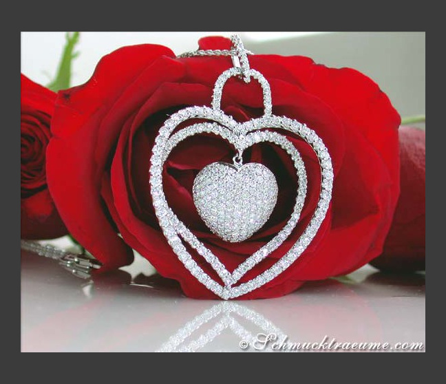 Excellent Diamond Heart Pendant Excellent Diamond Heart Pendant