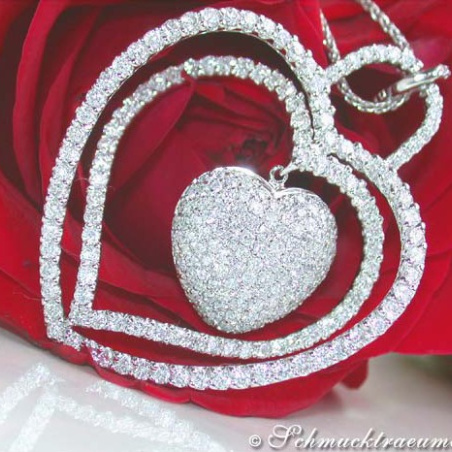 Excellent Diamond Heart Pendant