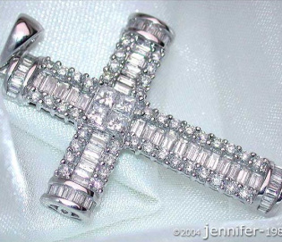 Impressive Diamond Cross Pendant