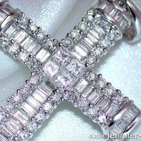 Impressive Diamond Cross Pendant