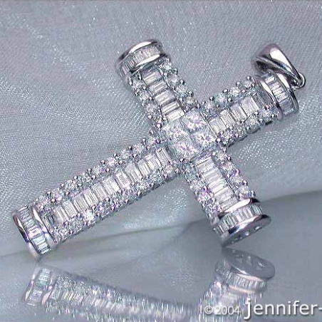 Impressive Diamond Cross Pendant