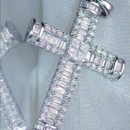 Impressive Diamond Cross Pendant