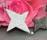 Extravagant Black & White Diamond Star Pendant