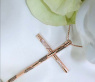 Elegant Cross Pendant With Black & White Diamonds