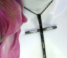 Exceptional Black Diamond Cross Pendant