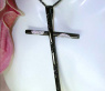 Exceptional Black Diamond Cross Pendant