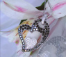 Charming Black & White Diamond Heart Pendant