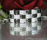Puristic Black & White Diamond Pendant (Chessboard Style)
