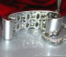 Puristic Black & White Diamond Pendant (Chessboard Style)