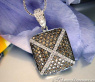 Sporty Pendant with Natural Brown Diamonds