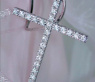 Simple Diamond Cross Pendant