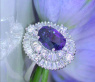 Superb Ceylon Sapphire Diamond Ring