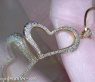 Herz Anhänger mit Diamanten in Gelbgold750