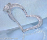 Enchanting Diamond Heart Pendant in White gold