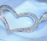 Enchanting Diamond Heart Pendant in White gold