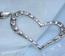 Enchanting Diamond Heart Pendant in White gold