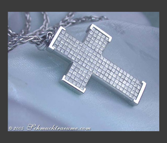 Diamanten Kreuz Anhänger Diamanten Kreuz Anhänger