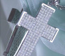 Exquisite Diamond Cross Pendant (3,92 ct.)