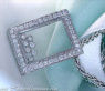 Pretty Diamond Pendant behind Glass