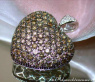 Huge Natural Brown Diamond Heart Pendant