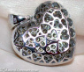 Huge Natural Brown Diamond Heart Pendant