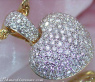 Pretty Diamond Heart Pendant in Yellow Gold