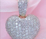 Pretty Diamond Heart Pendant in Yellow Gold